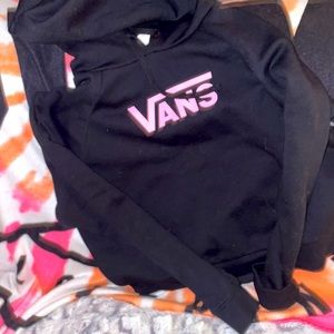 Must have! Vans Hoodie NWOT black and pink